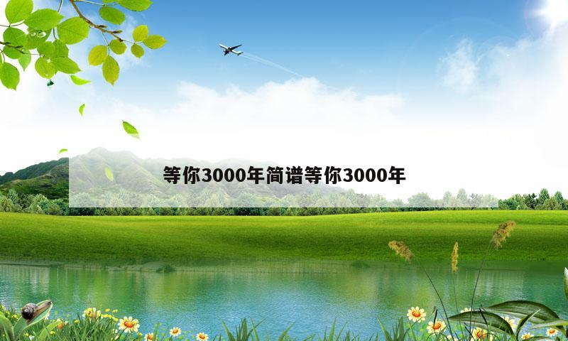 等你3000年简谱等你3000年